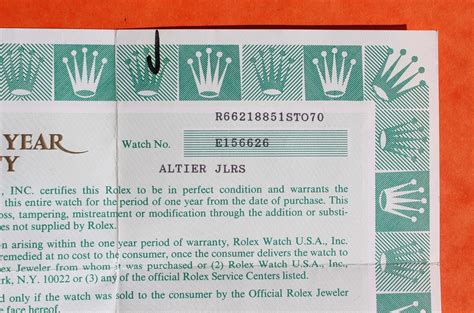 rolex original papers|Rolex authentication papers.